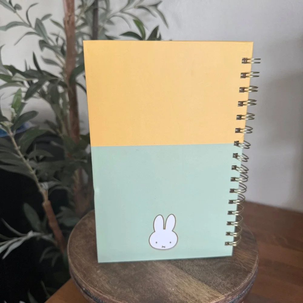 Miffy Pastel Spiral Notebook w STICKERS & Pen Set Orange Circle Studio MY019 New